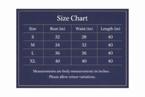 SKAIVOR- Size Chart