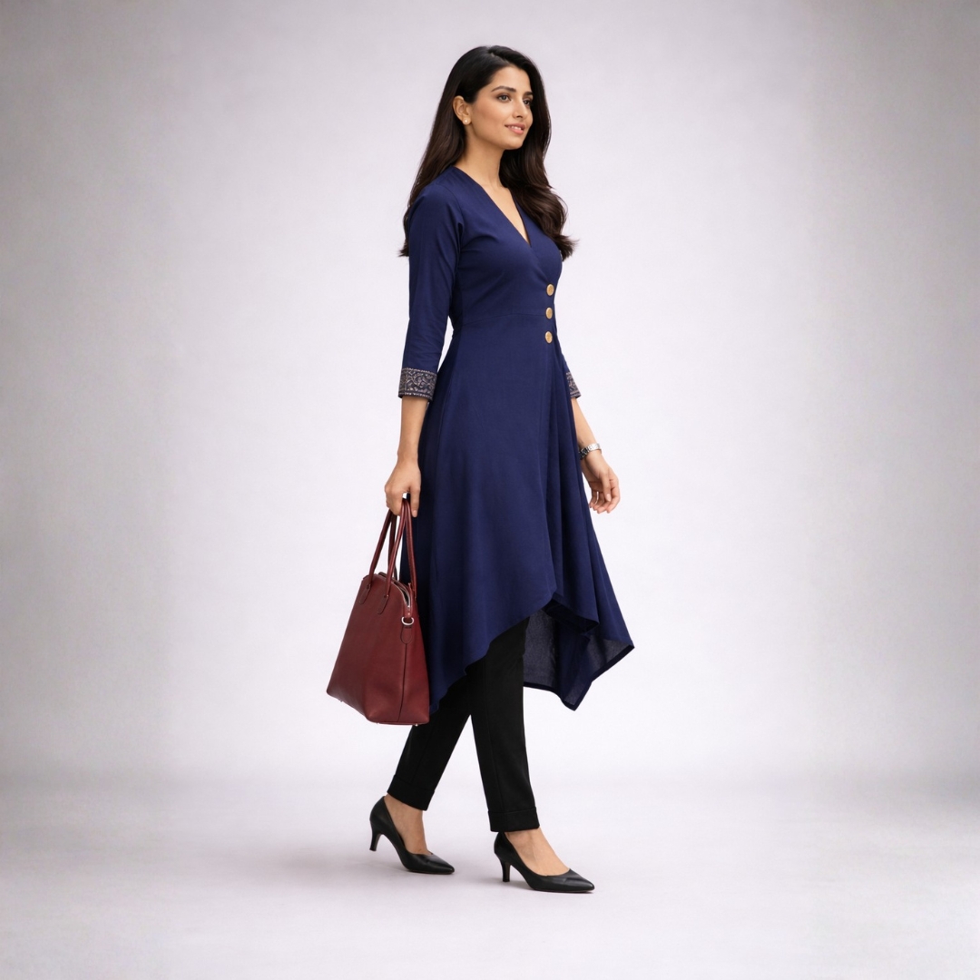 Midnight Wrap Grace Kurta Set - Image 4