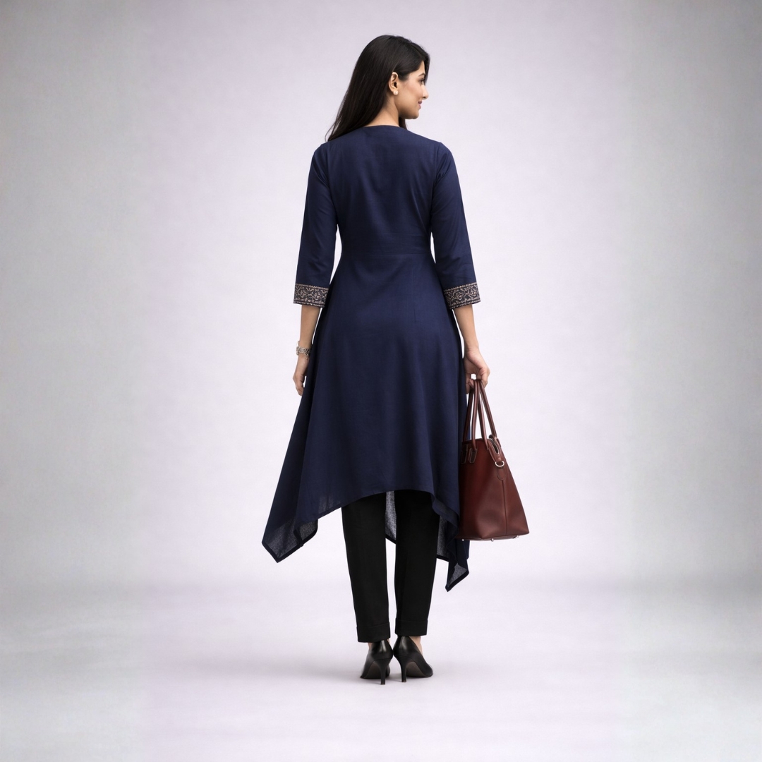 Midnight Wrap Grace Kurta Set - Image 5