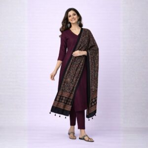 Wine Noir Classic Kurta Set