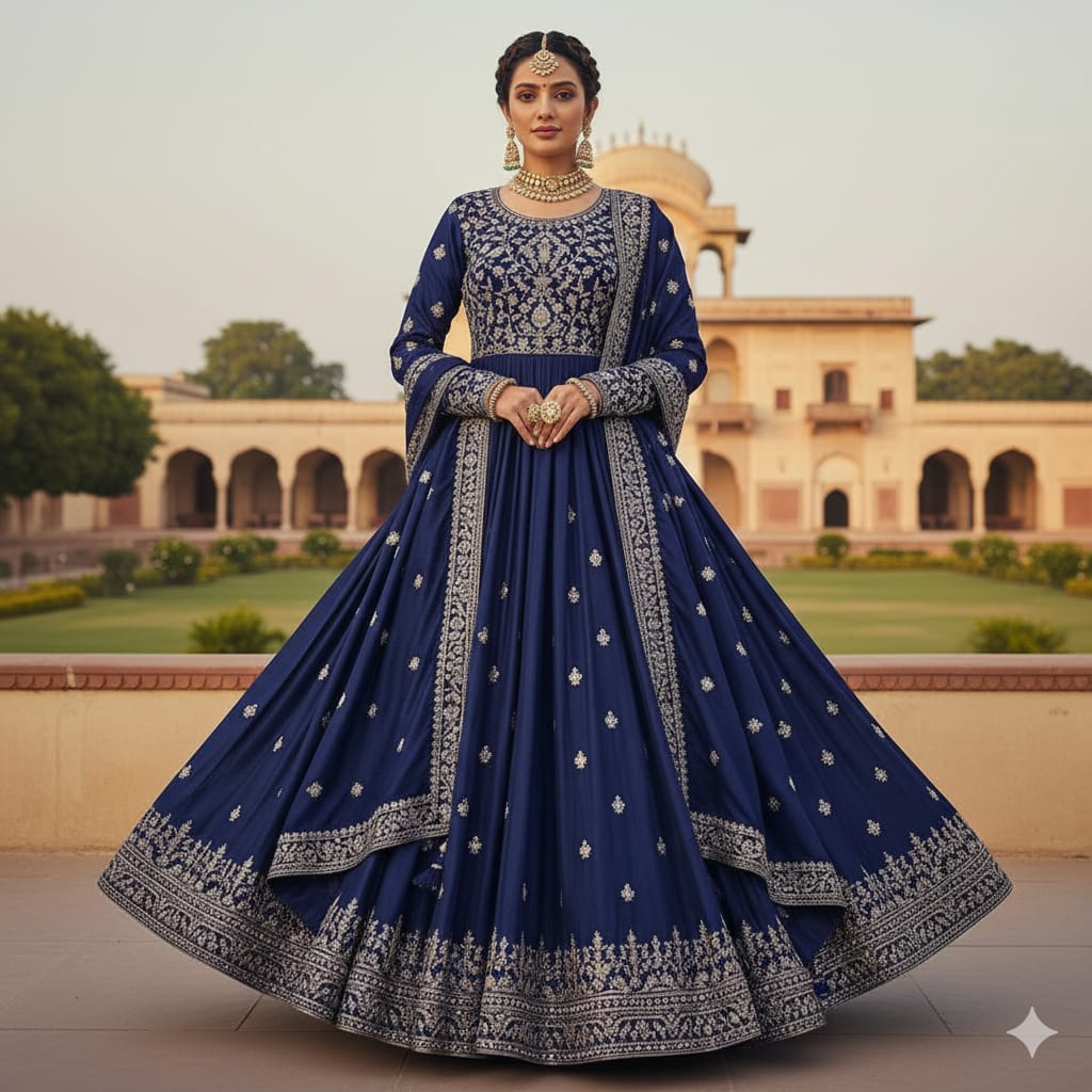 SKAIVOR- Neelamabara Heritage Anarkali