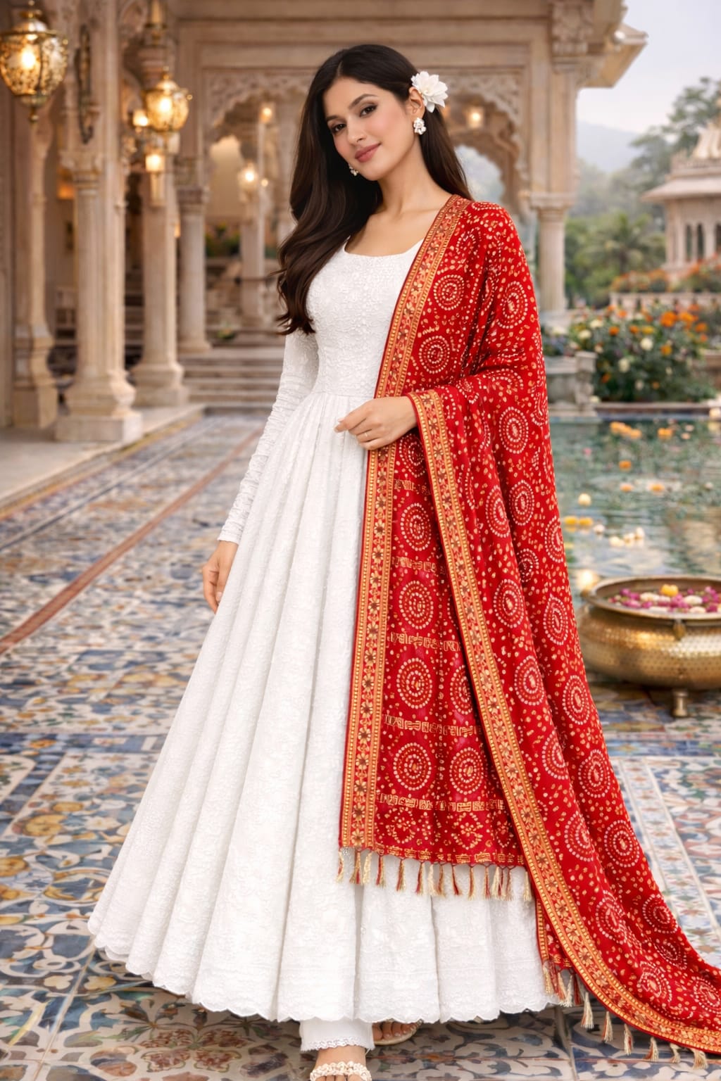 Ivory Noor Anarkali Set - Image 3