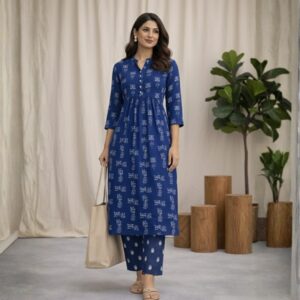 Skaivor – Indigo Printed Kurta