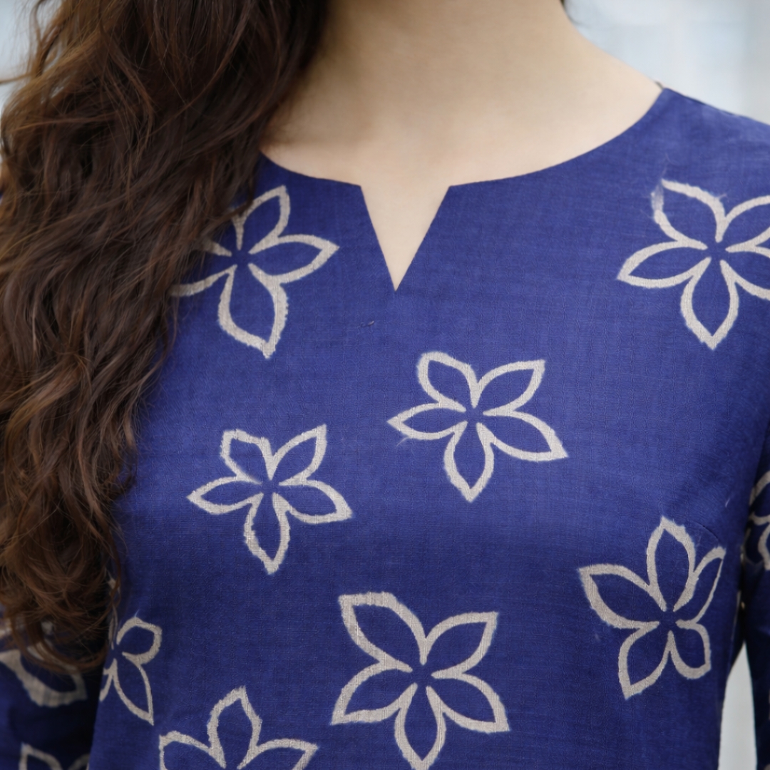 Nayra – Indigo Ikat Office Set - Image 4